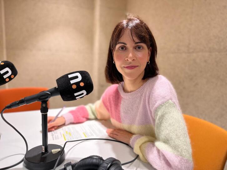 Olarizu Ruiz de Escudero NAIZ irratiko estudioan