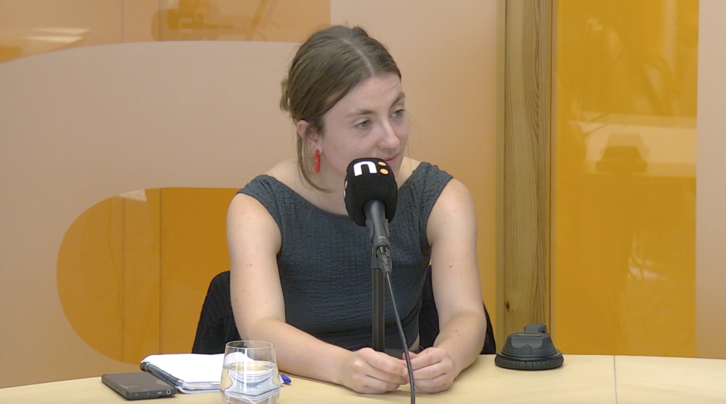 Amaiur Egurrola, Ernaiko bozeramalea NAIZ Irratian.