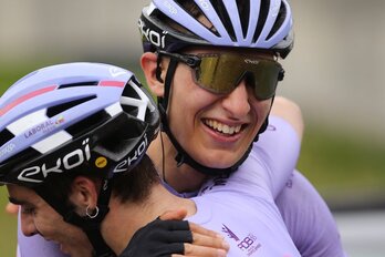 Unai Zubeldia, Laboral Kutxako garaian, pozik.