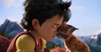 'Heidi. Katamotzaren erreskatea' filmaren fotograma bat