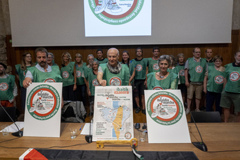 Palestinaren aldeko Martxa ekimenaren aurkezpena Iruñean