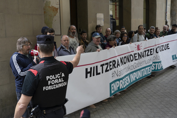 Abuztuaren 29an salatu zuten Erriberrin hildako garraiolariaren lan istripua. 