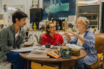 Tres de los protagonistas de 'Las delicias del jardín'