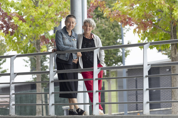 Idoia Garzes eta Inge Mendioroz.