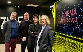 Josemi Beltran, Joxean Fernandez, Maialen Beloki eta Edurne Ormazabal, zuzendaritzako hainbat kide.