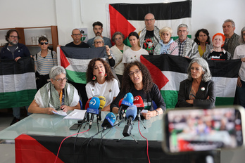 Gazarako Mugimendu Global taldeak ostiralean Bilbon egin zuen agerraldia.