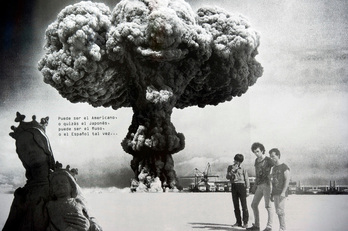 Orain urte batzuk Eskorbutori buruz Santurtzin antolatutako erakusketa bateko irudia