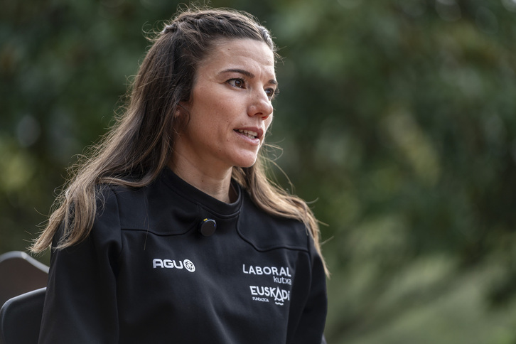 Ane Santesteban, txirrindularitza profesionala utzi behar zuela iragarri eta egun gutxira. 