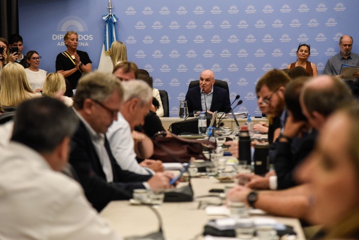 Jose Luis Espert Argentinako Diputatuen Ganberan. 