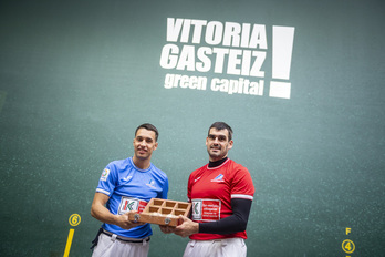 Javi Zabala eta Joseba Ezkurdia, astearte honetan, Gasteizen.