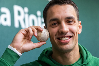 Javier Zabala, en el Adarrada de Logroño.