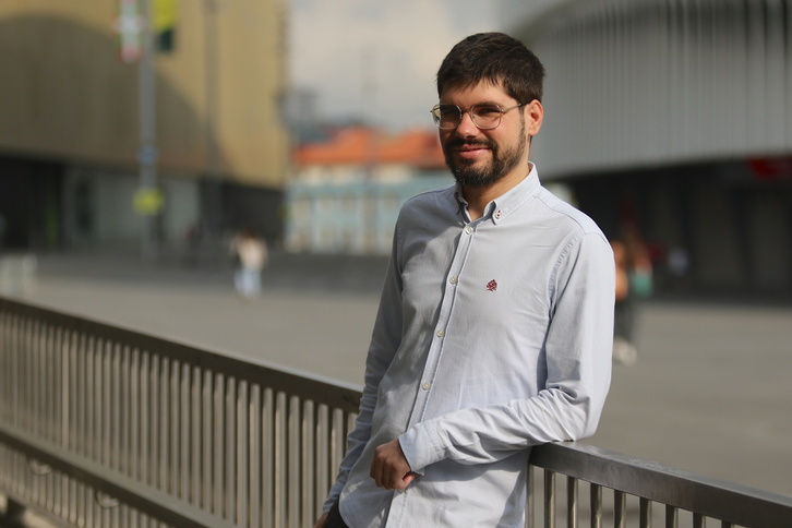 Lander Martinez, 2023ko hauteskunde kanpainako artxiboko irudian.