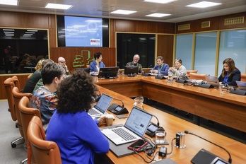 Urriaren 27an Eusko Legebiltzarrean egindako agerraldia