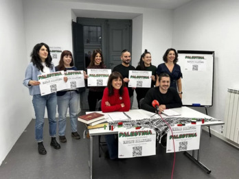 Azaroaren 20an aurkeztu zuen unitate didaktikoa Irakasleok Palestinarekin taldeak.