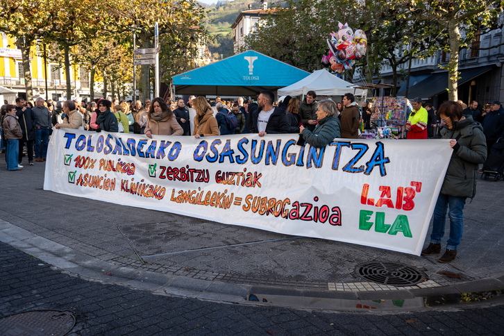 LAB eta ELAk antolatutako manifestazioa, larunbatean Tolosan