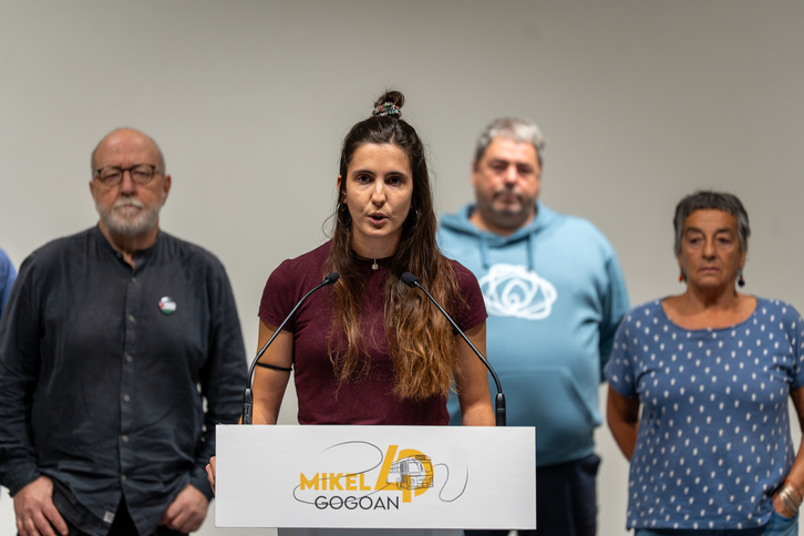 Ainhoa Bueno, Mikel Zabalza gogoratzeko aurkezpenean Iruñean