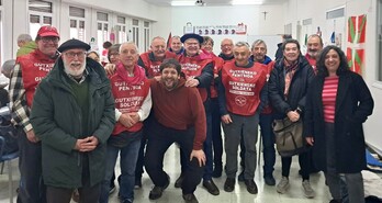  Euskal Herriko Pentsiodunen Mugimenduak asteazkenean egindako itxialdia.