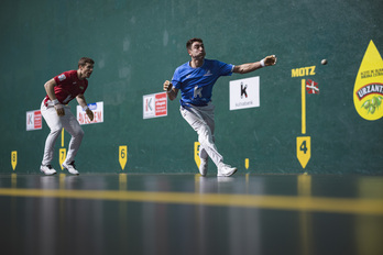 Peio Etxeberria, aurreko jardunaldi batean. 