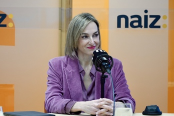 Ubarretxena saiilburua, NAIZ Irratian egindako elkarrizketa bateko artxibo irudian.