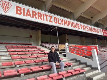 Ekain Imaz Stade Aguilerako harmailetan