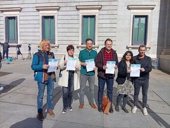 Comparecencia de los sindicatos ante el Congreso español.