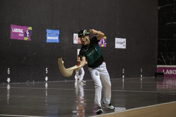 Alex Goitia, txapelketako partida batean.