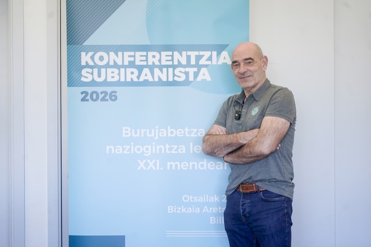 Josu Etxaburu, Gure Eskuren II. konferentzia subiranistaren aurkezpenean.
