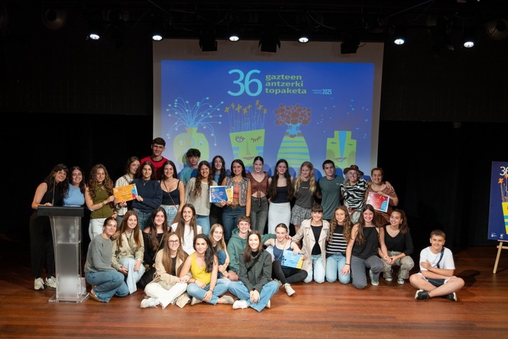 Gazteen Antzerki Topaketaren 36. edizioko sari banaketa