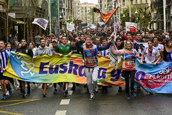 Korrika Grosetik igaro den uneetako bat.